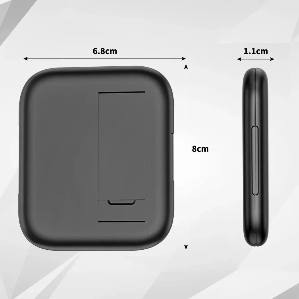 60 واط 4 في 1 كابل مزدوج من النوع C مجموعة سلك شحن سريع صغير صندوق تخزين مع حامل هاتف المحمول لشاومي/هواوي/سامسونج/آيفون