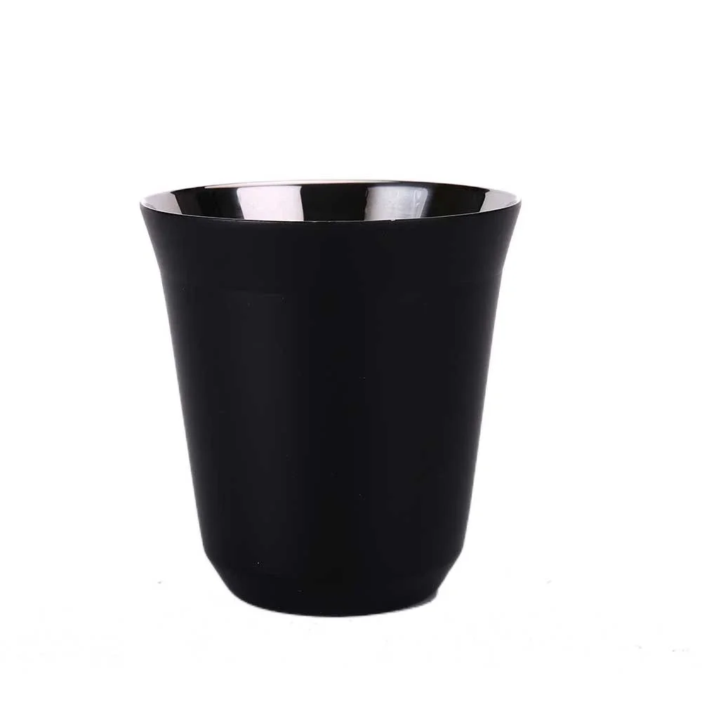 160ML 304 Espresso Mugs Stainless Steel Coffee Milk Water Drink Breakfast Cups Insulated Double Wall Safe Texture