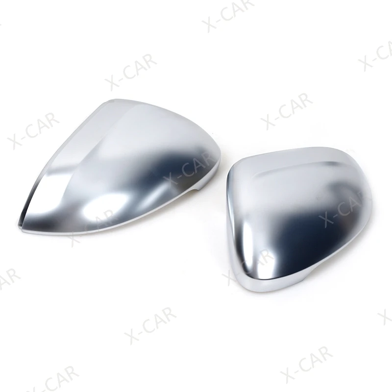 2PCS For Volkswagen VW Passat B8 Variant 2015-2019 Matte Chrome Rearview Side Mirror Cover Cap Shell Lid House