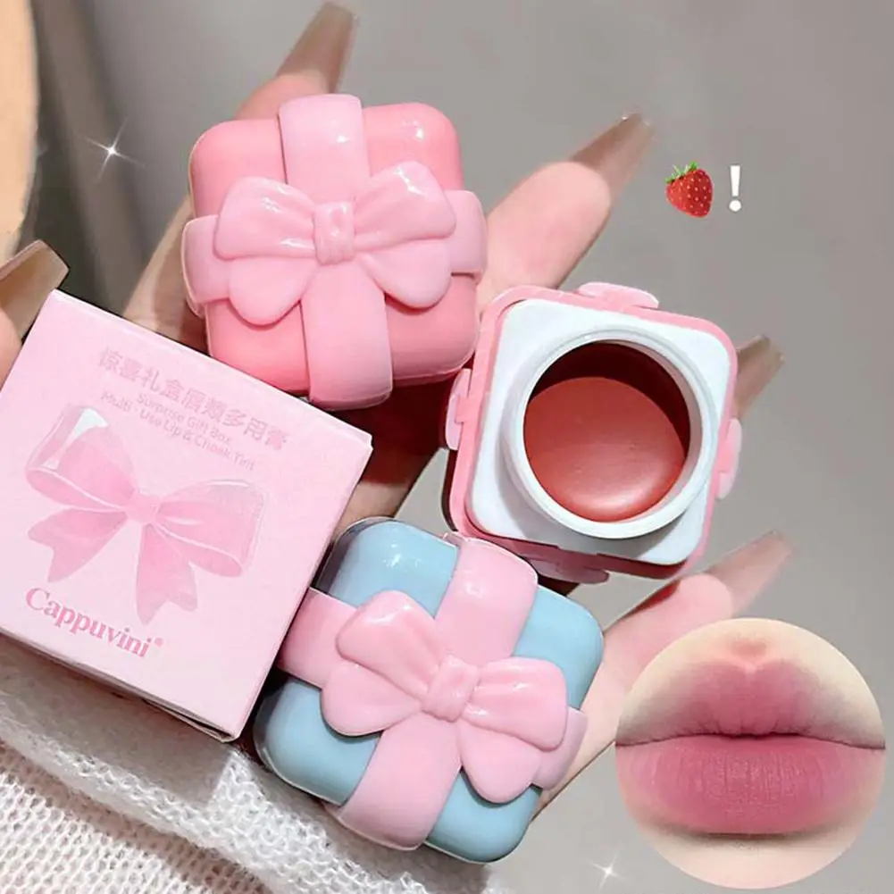 

Бархатные матовые грязевые румяна для губSoft Mist Matte Nature Brighten Универсальная губная помада «два в одном» для женщин Косметика для макияжа X2I6