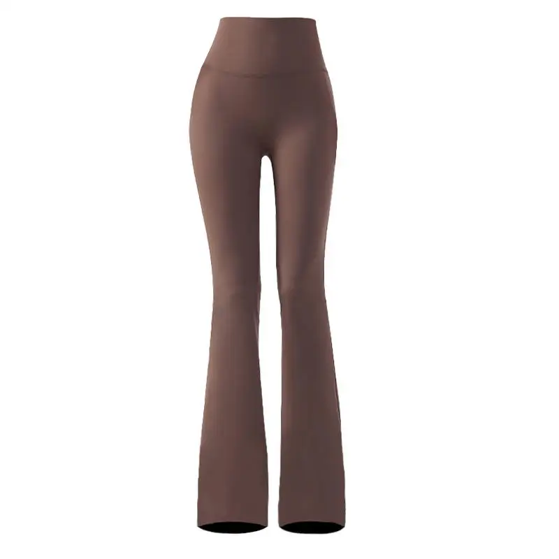 Pantalones de Yoga acampanados con forro de Fce para mujer de talla grande, pantalones largos adelgazantes de cintura alta, pantalones casuales cómodos con campana Bot