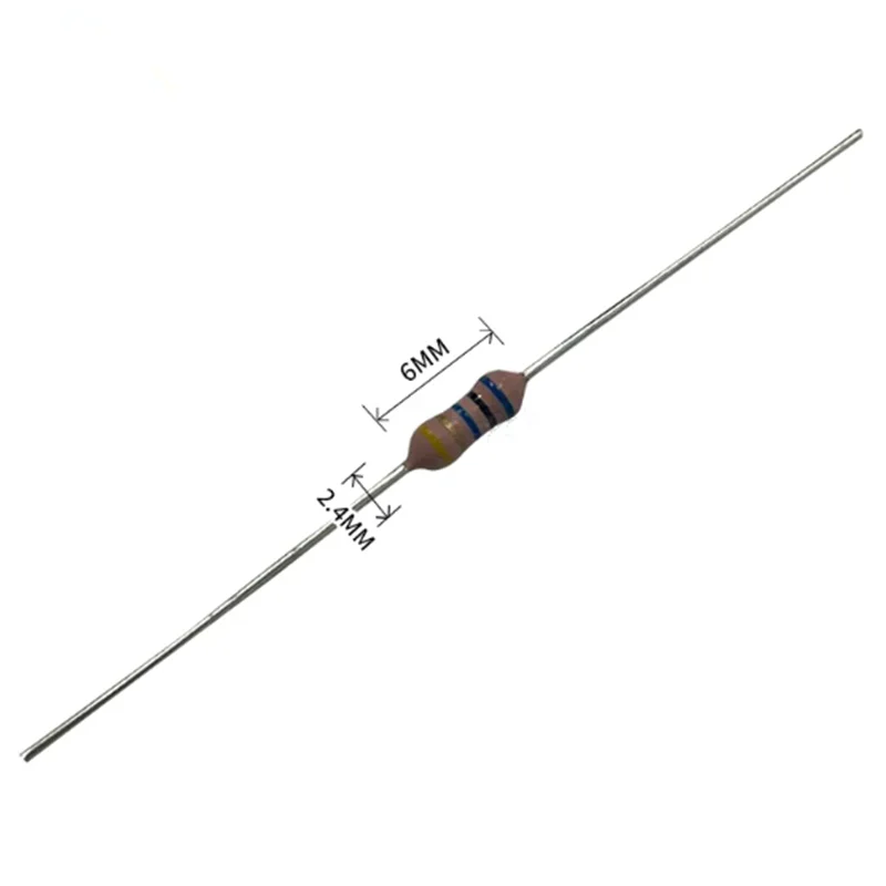 2-10PCS RI40-1/4W Metal high-voltage glass glaze resistor 0.25W 1K 2K 10K 100K 330K 680K 820K 1M 3.9M 8.2M 15M 20M 50M 100M 700V