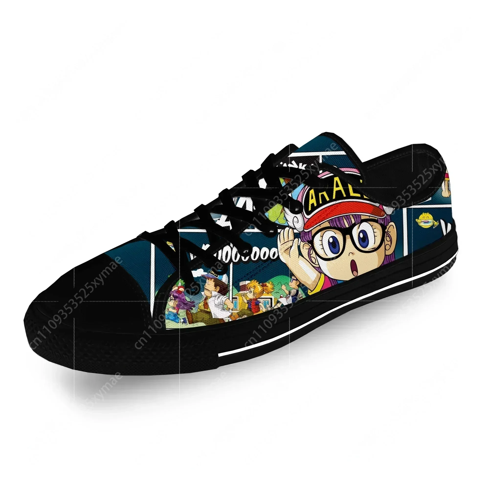 

Японские аниме-мультфильмы Arale Dr. Slump: повседневные кеды с 3D-принтом, низкие, из дышащего холста, модные кроссовки для мужчин и женщин