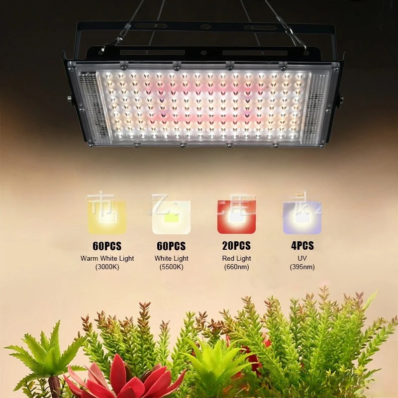 Full Spectrum Led Plant Filling Light 400W Succulent Flower Planting Floodlight Imitation Sun Growth Light