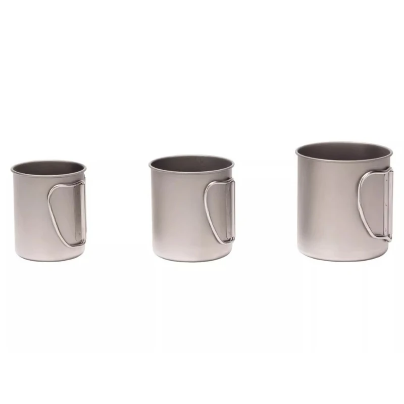 

Outdoor Camping Titanium Cup Single/double Layer Portable Water Cup