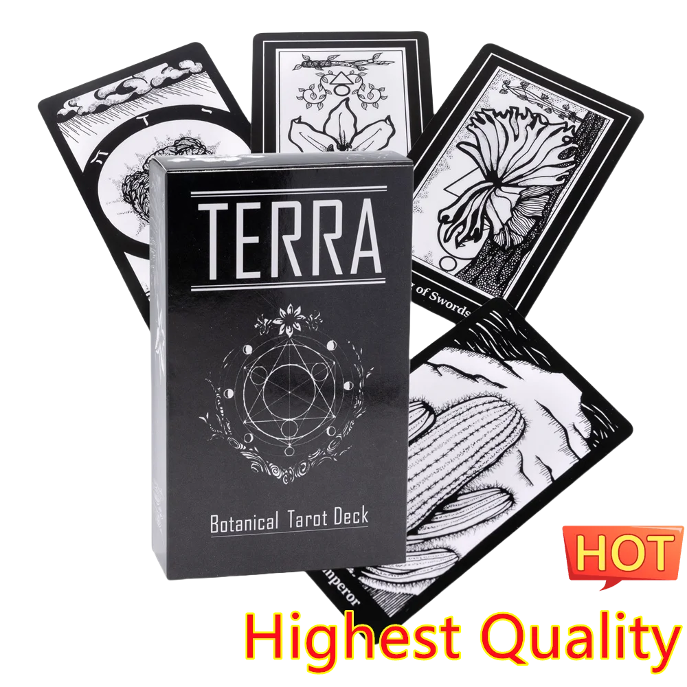 12X7cm Blakc Terra Tarot Deck Essence Decks Card Game Amazing Tarot Cards Oracle Card