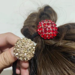 New Fashion Alloy Rhinestone Shining Ponytail Crystal Headband Hair Rope Scrunchies Sweet Cute Hair Accessories For Women