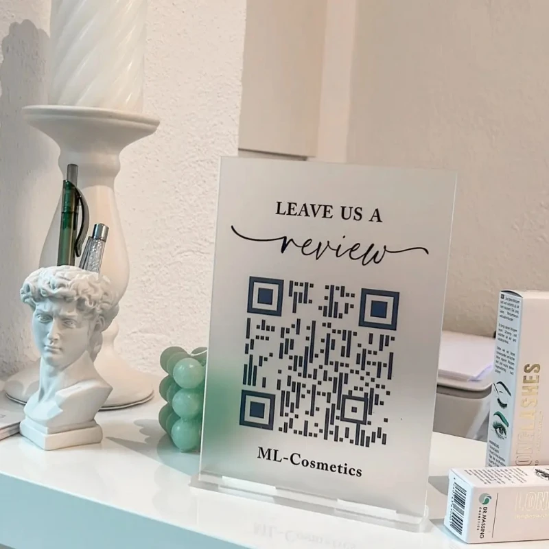 Customized Business Leave a Review, QR Code Sign, Google Review,qr Code Sign For Business,instagram qr,qr Code Plate