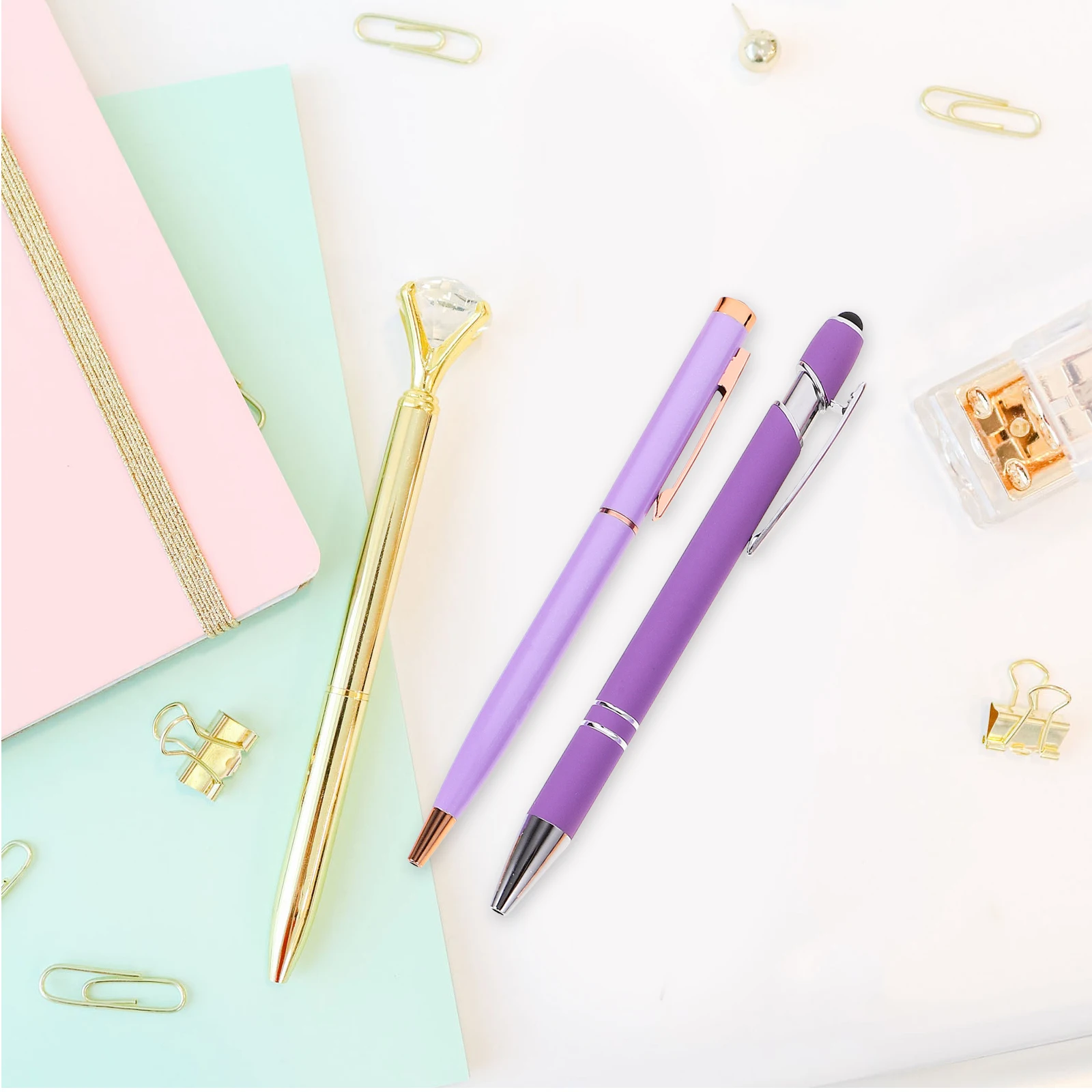 

10pcs Diamond Pens Daily Use Ballpoint Smooth Writing Ink for Girls Office School Supplies Craft Pen Ballpoint Pen Gifts