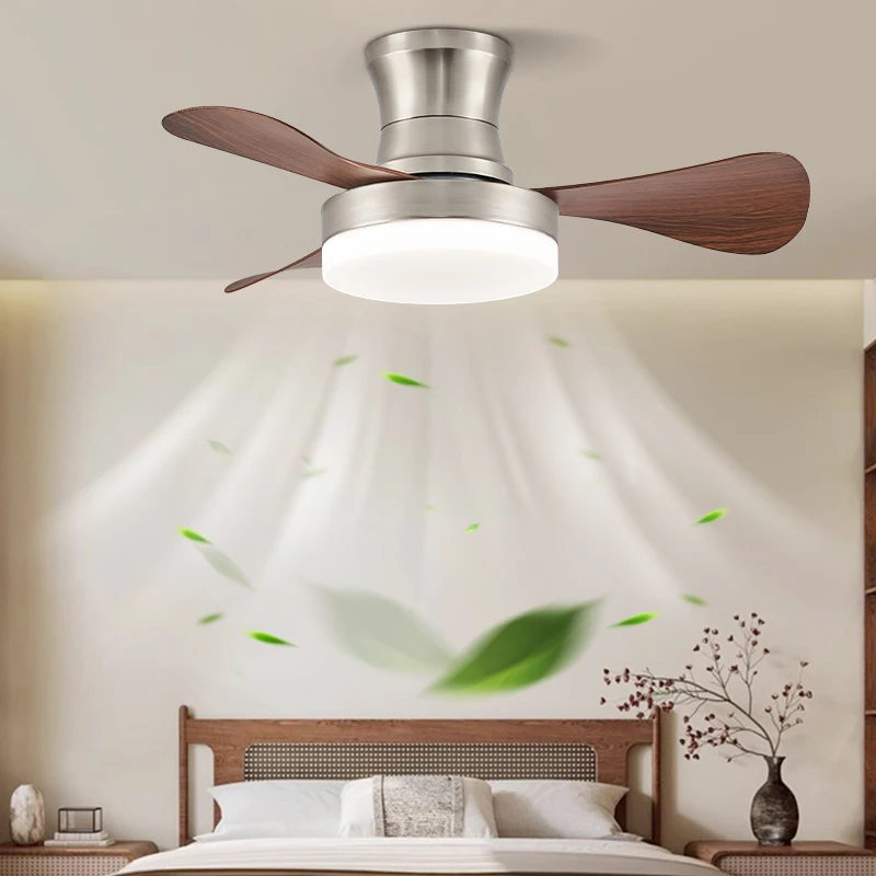 36inch Led Ceiling Fans Modern Simplicity Restaurant Electric Fan Household Ceiling Fan With Light And Control Ventilador Techo