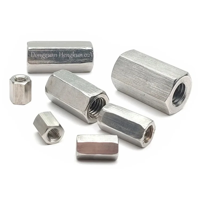 

304 Stainless Steel Hex Coupling Nut M3 M4 M5 M6-M24 Motherboard Standoffs Rack Spacing Screw Bolts Spacer 2pcs