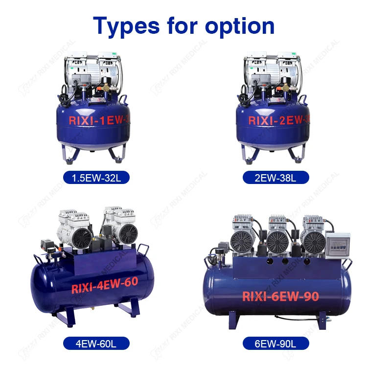 Luchtcompressor Fabrikant 38l Olievrije Luchtcompressor Laag Geluidsniveau 800W Luchtcompressor