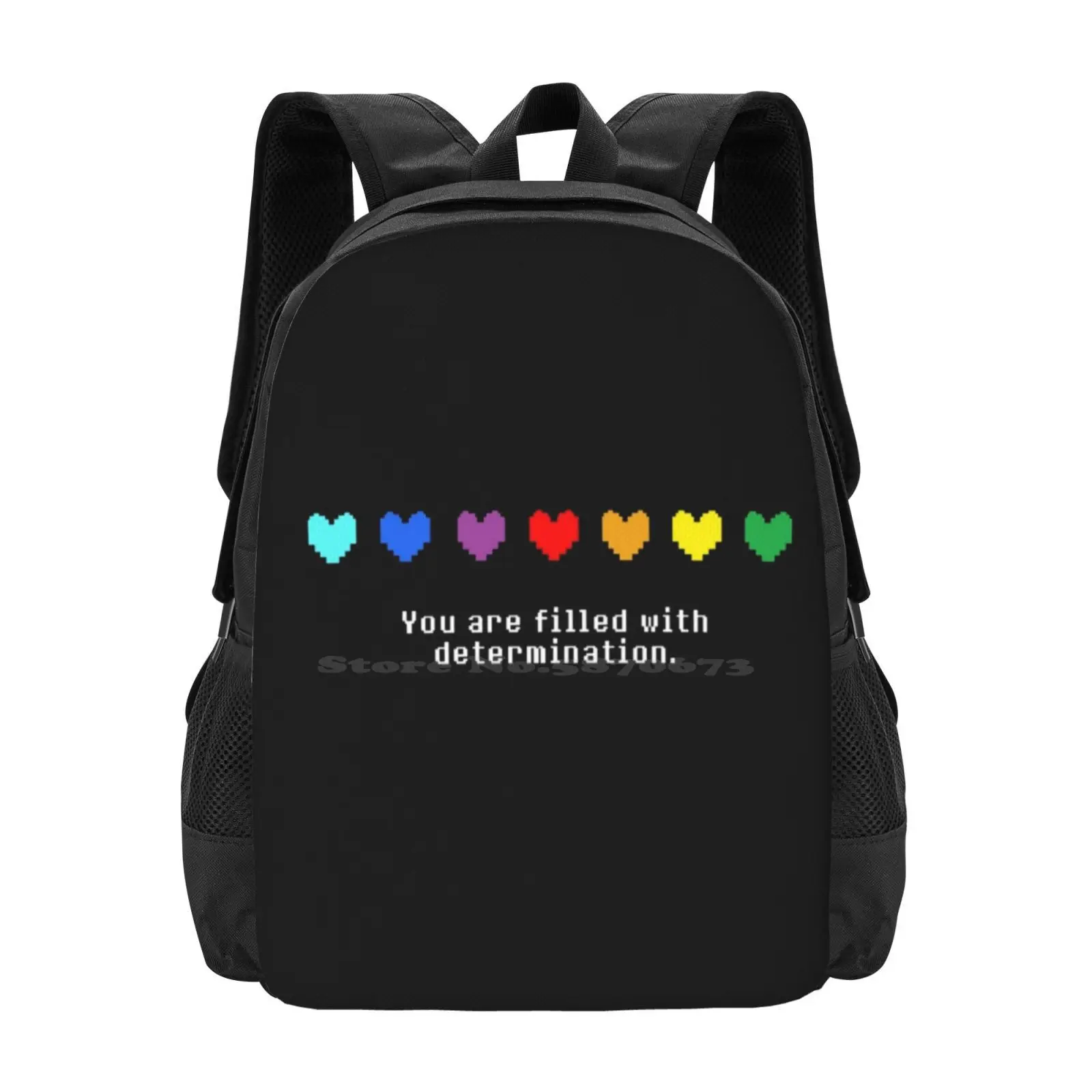 Undertale-You Are Filled With Determination. New Arrivals Unisex Bags Student Bag Backpack Undertale You Are Filled With