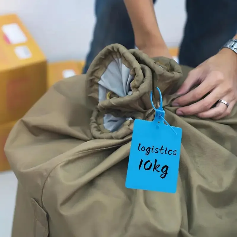 250 Large Waterproof  Shipping Labels, Durable And Writable, With Cable Ties, 5 Colours For Luggage And Office Use