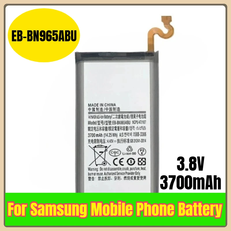 

EB-BN965ABU 3,8 В 3700 мАч аккумулятор мобильного телефона для Samsung Galaxy Note 9 N9600 SM-N960F N960W N960F N960U N960N