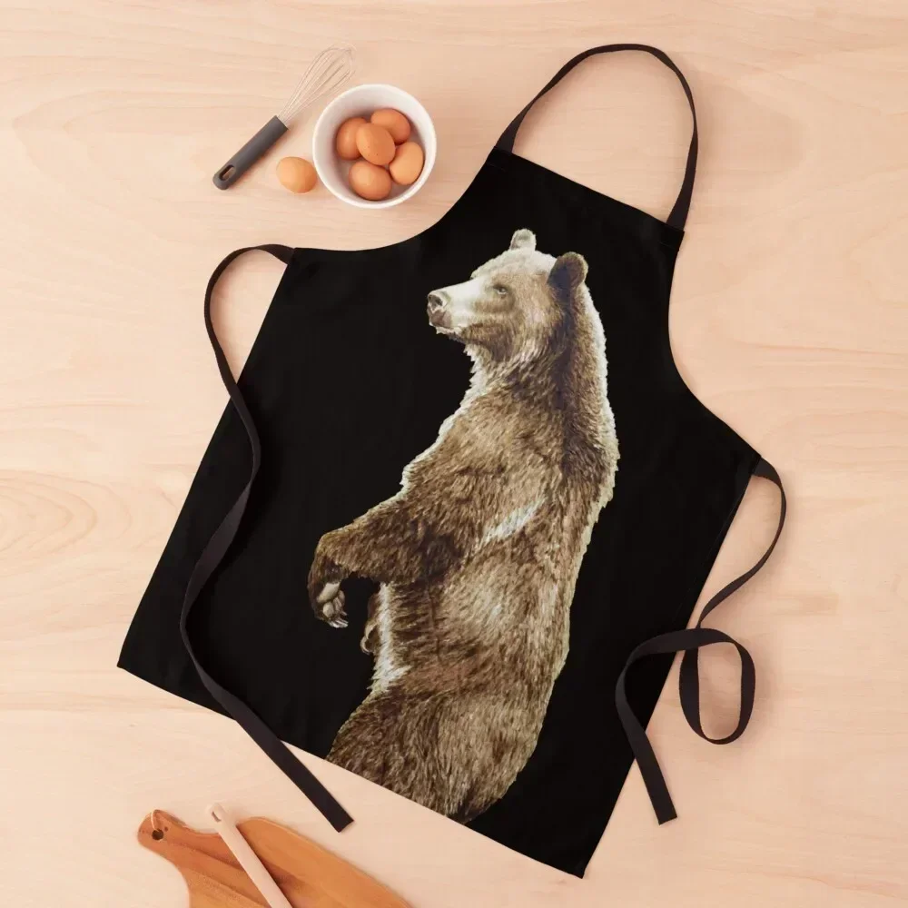 Grizzly Bear by Minisa Robinson Apron Waterproof Kitchen For Women chef costume Apron