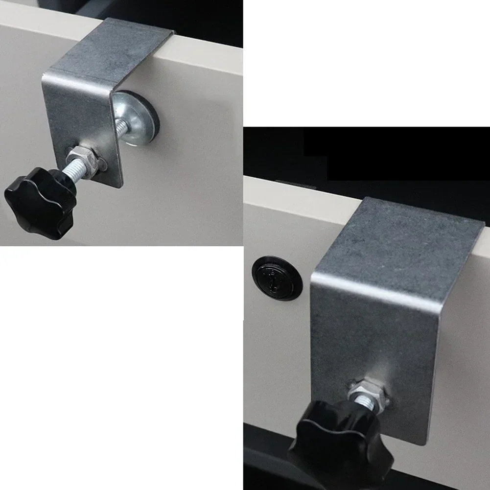 Abrazadera de fijación para instalación frontal de cajón, Hardware, Clip de montaje de plantilla, herramienta de carpintería para mejorar el hogar, acero inoxidable, 1 Uds.