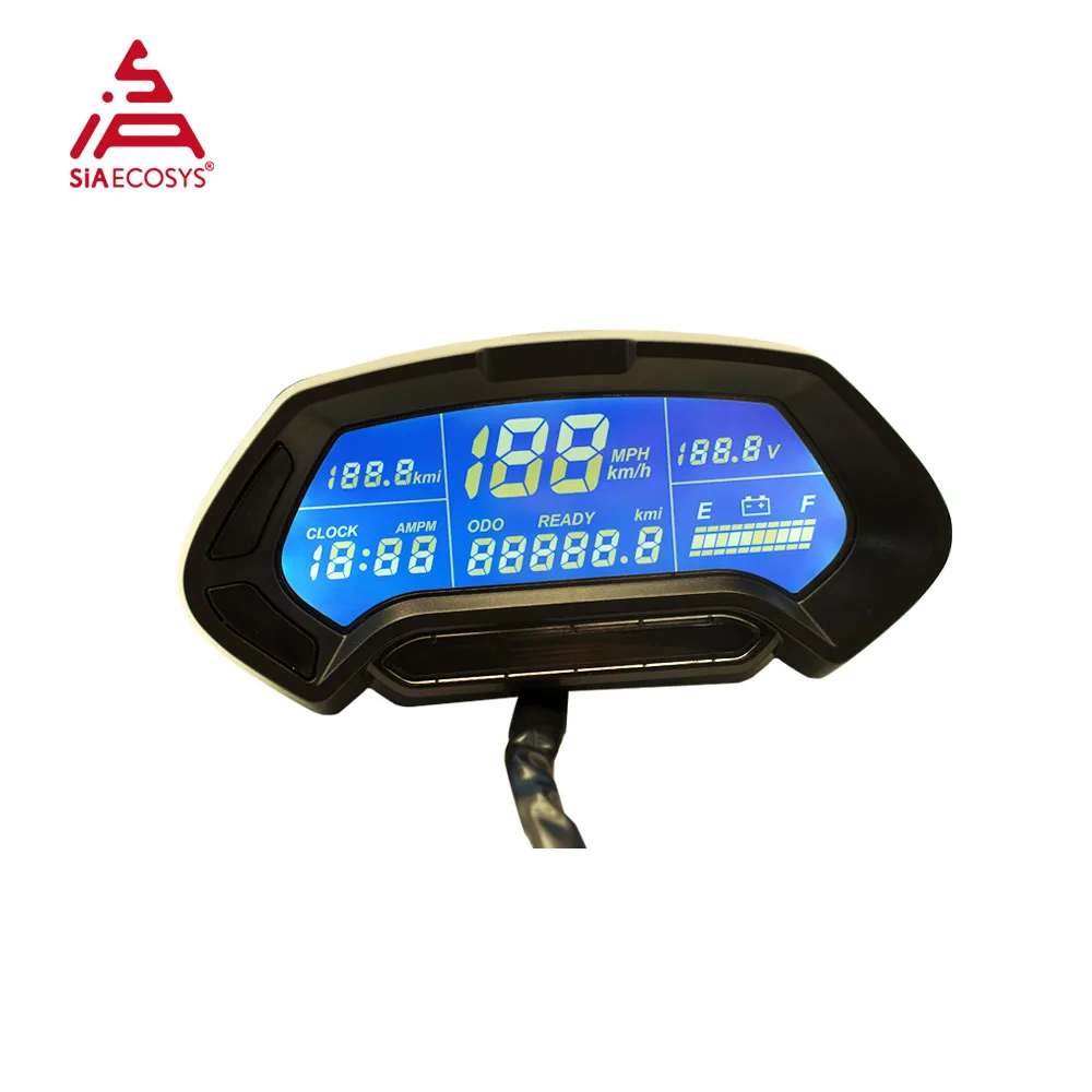 SiAECOSYS CT-22 Display Hall Version 48V-144V Programmable Electric Motorcycle Speedometer Suitable for Fardriver Controller