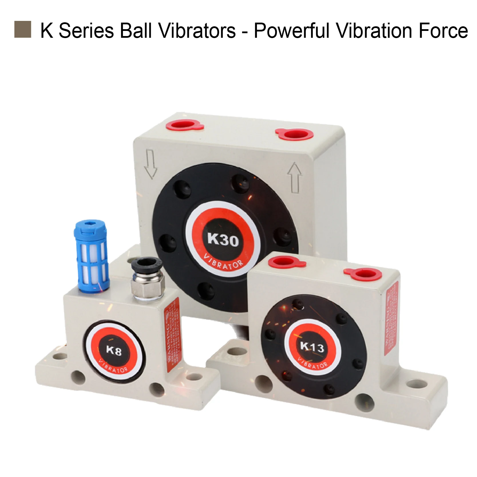 K20 K25 Pneumatic Ball Vibrator Air Operated Hopper Vibrator Bin Discharger Vibrator Turbine Vibration Motor for Silo