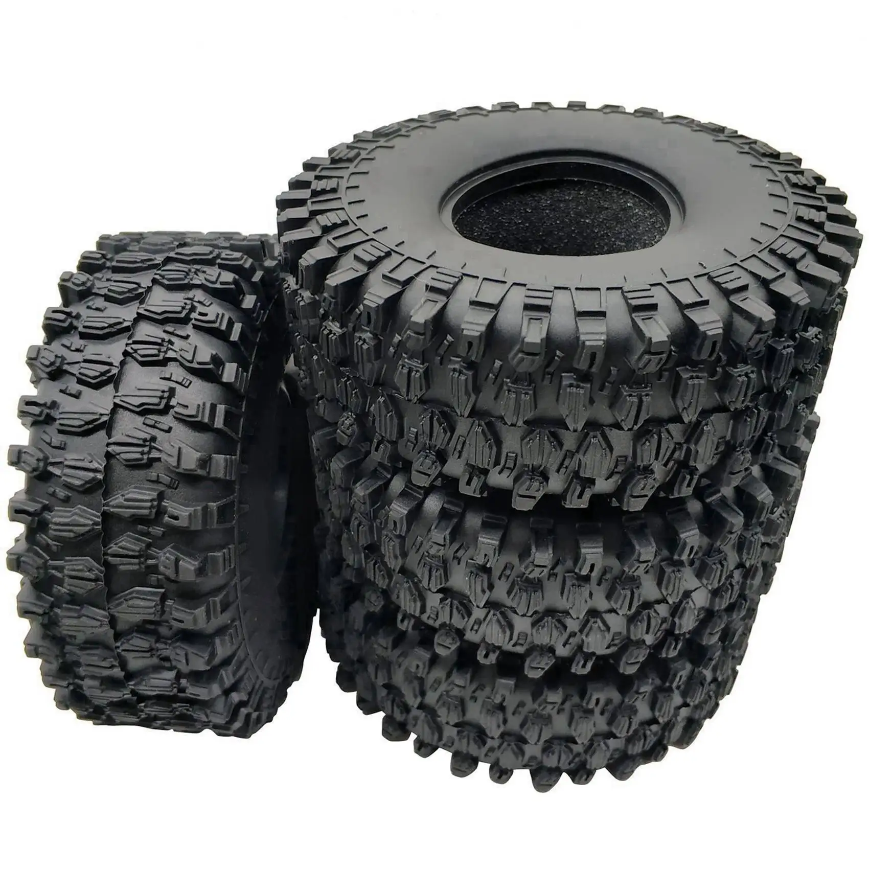B49B-8PCS 120 مللي متر 1.9 المطاط الصخور الإطارات عجلة الإطارات ل 1/10 العربة المتسلقة للصخور محوري SCX10 90046 AXI03007 Traxxas TRX4 D90 TF2
