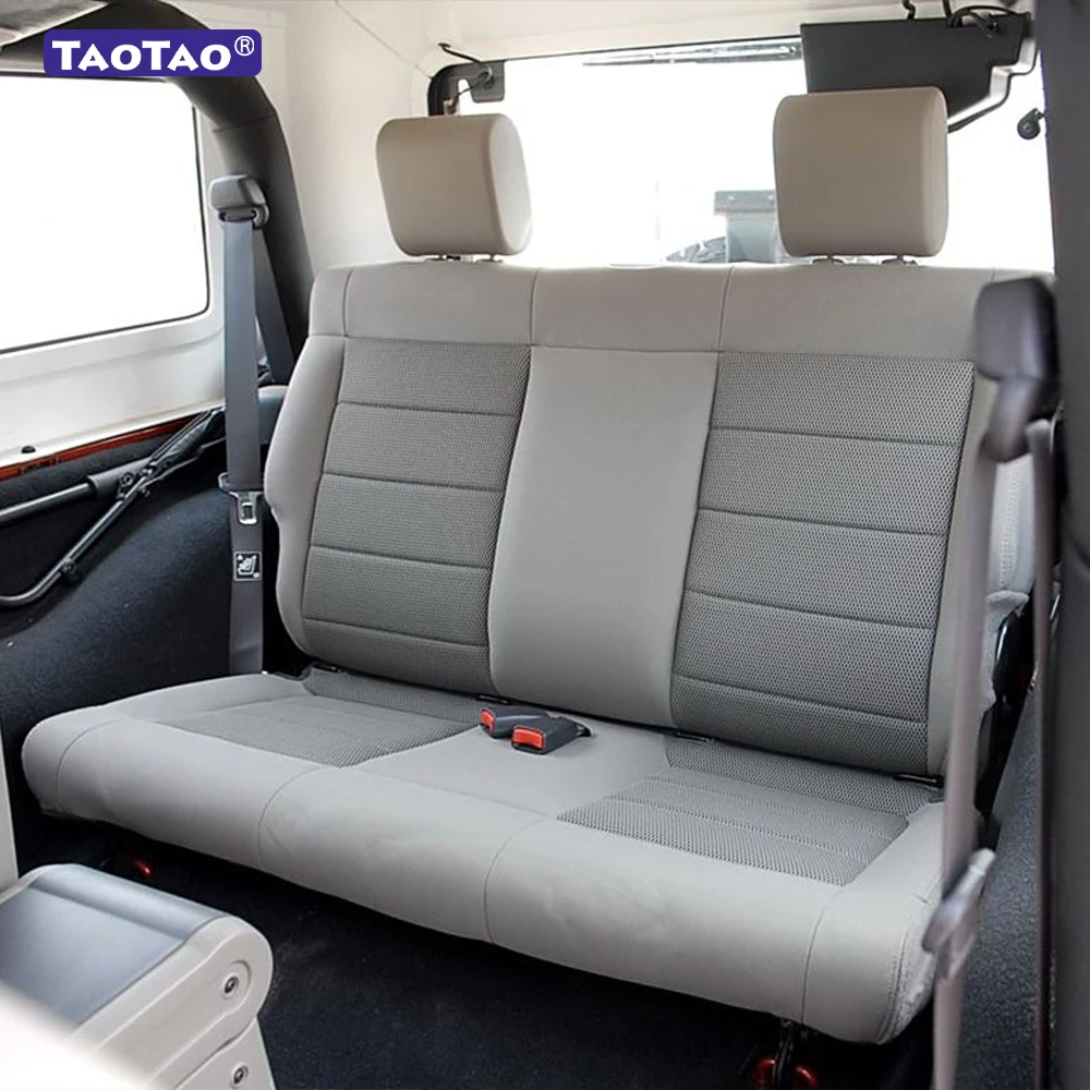 For Jeep Wrangler III JK 2 Door 2006 2007 2008 2009 2010 Nappa Leather Custom Car Seat Covers Set Interior Protector Accessories