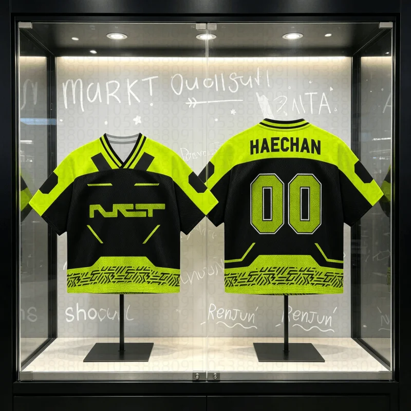 26 New Hot Selling Kpop NCT 127 Everything At Once New Jersey Fans Gift Street Sportswear Breathable Quick Drying- Beach Surfing