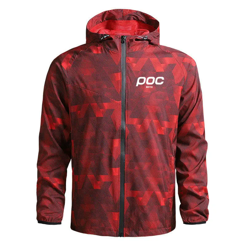 2022 Moto POC Cycling Hoodie Clothing Winter Windproof Jacket Mtb Motocross Men's Windbreaker Downhill Bicycle Breathable Coat