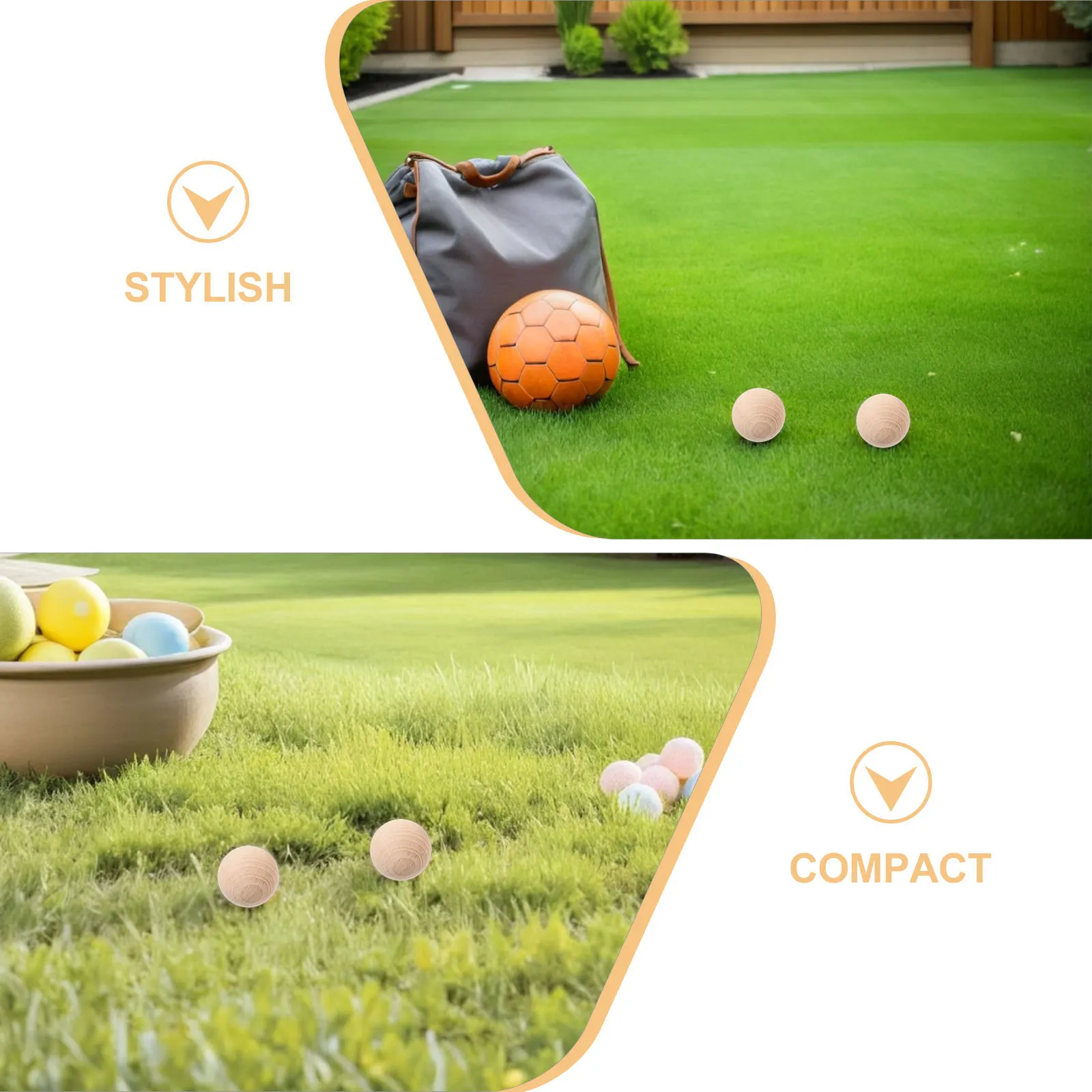 4-delige achtertuin croquetballen voor kinderen vervangende accessoires gazonspeelgoed