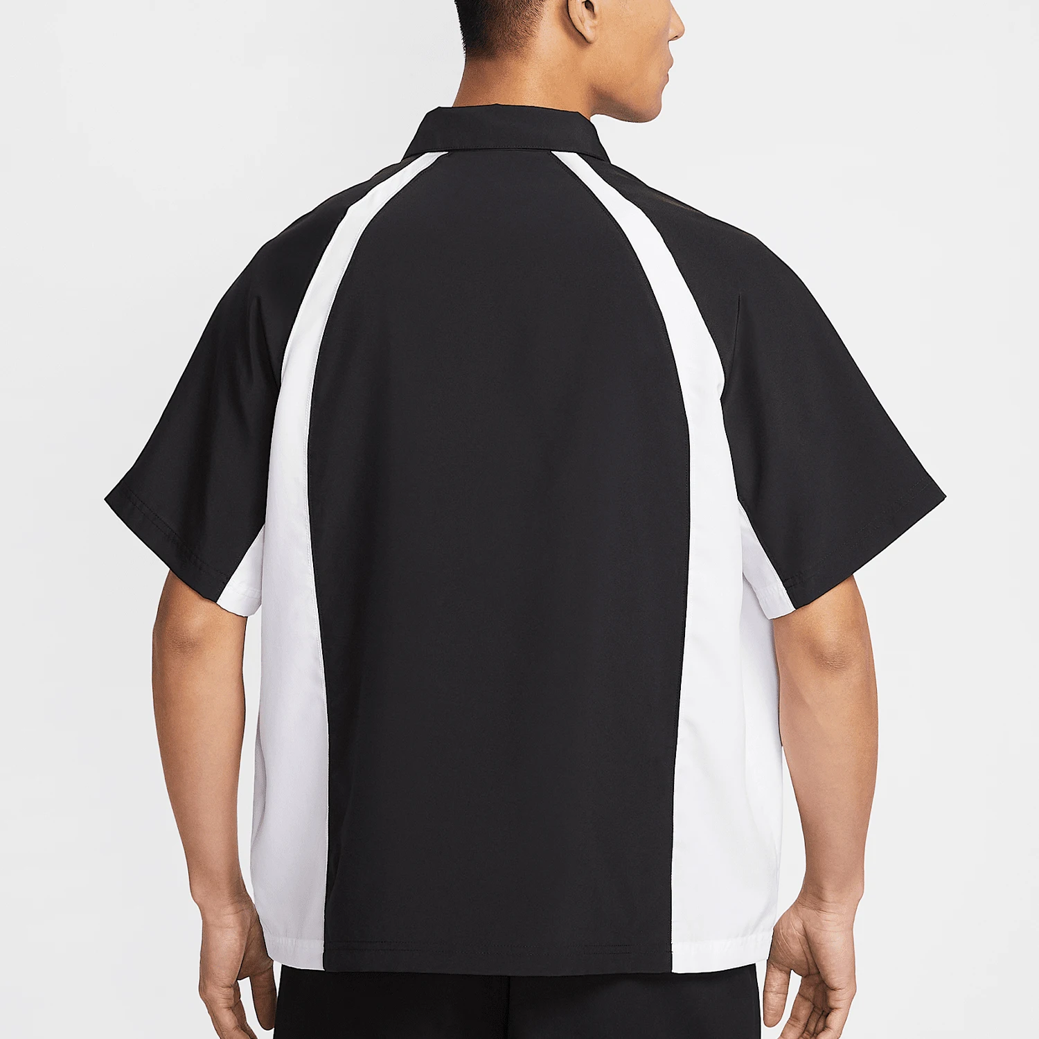 Nike Authentic Comfortable Men's Collar Loose Splicing Breathable Woven Shirt HJ2959-010