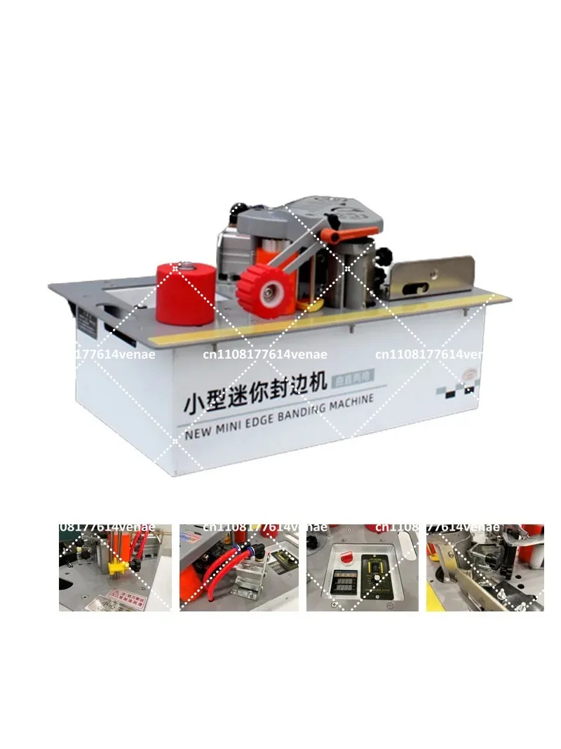 Portable Edge Banding Machine Desktop Wood PVC Two-Sided Gluing Edge Bander Home Improvement Woodworking Tool