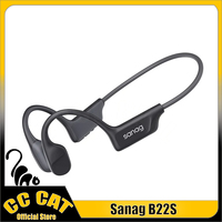 Sanag B22s Bone Conduction Earphone Bluetooth5.3 Dynamic Spatial Sound Field 16Hours Playtime IPX5 Custom Waterproof Headphones