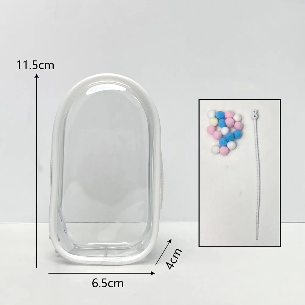 إكسسوارات دمي صغيرة Labubu نزهة عرض حقيبة حامي الحال بالنسبة 10.5 سنتيمتر Labubu V4 الوحوش دبوس لسلسلة الحب حقيبة التخزين #4