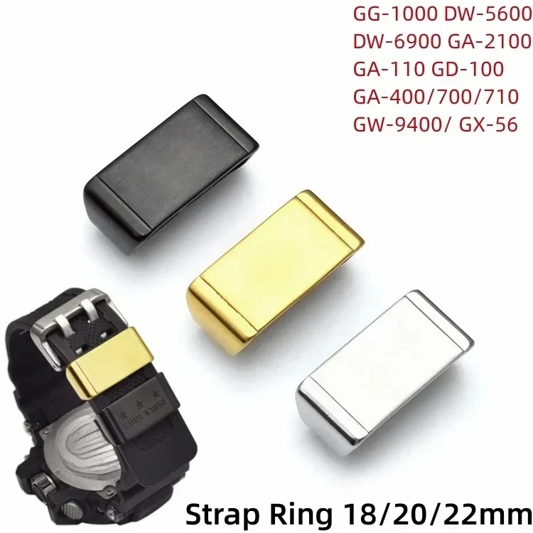 Metal Watch Strap Holder Loop Suitable for Casio GWG1000 GG1000 GA110/700 DW5600/6900 Band Keeper Ring 18/20/22/24mm