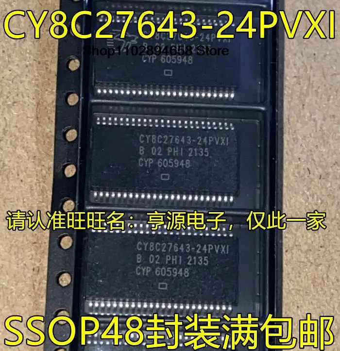 

5PCS CY8C27643-24PVXI SSOP48 IC MCU