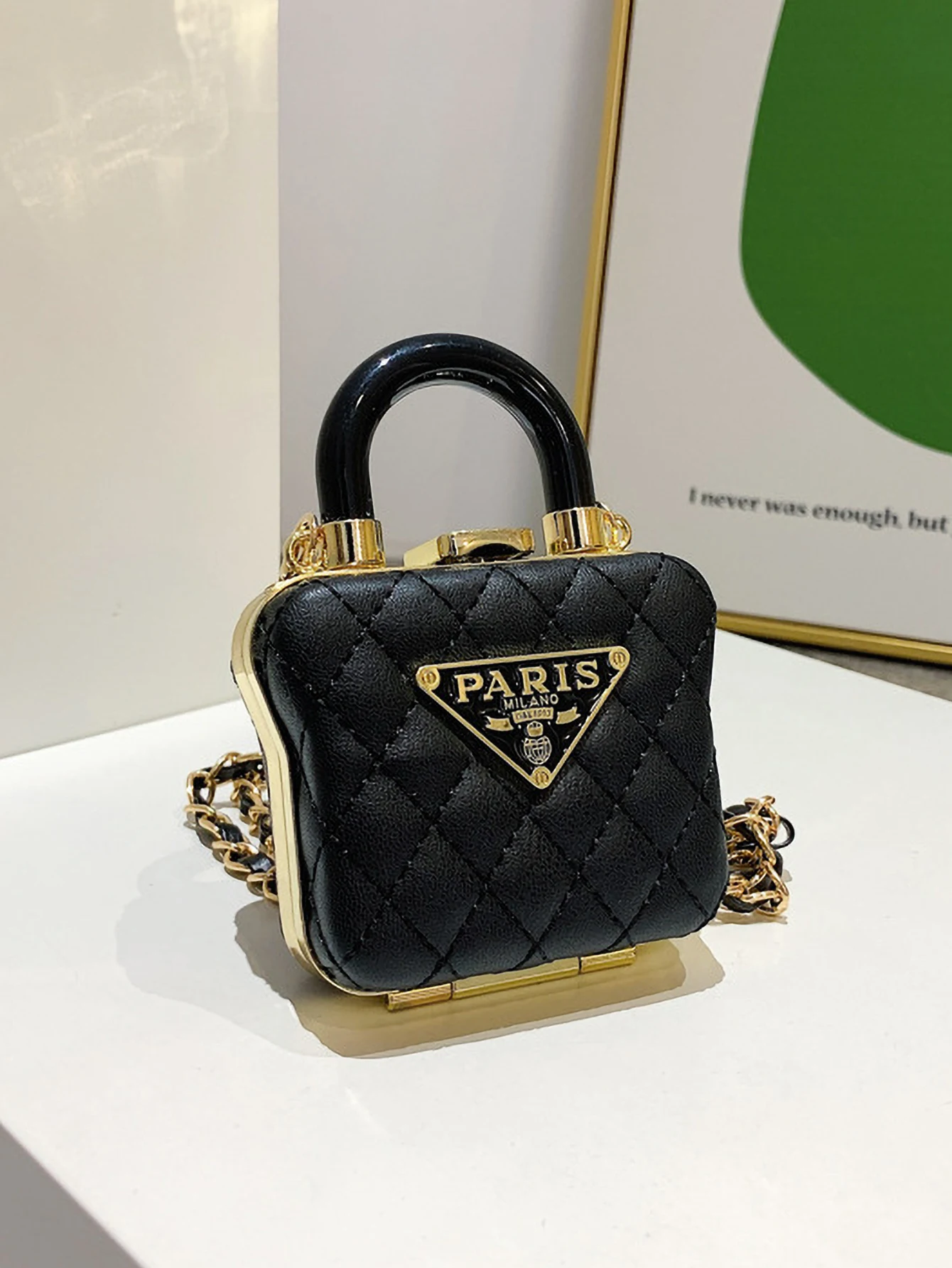 2025 새로운 미니 입 빨간 봉투 단색 PU 체인 미니 어깨 대각선 크로스 가방