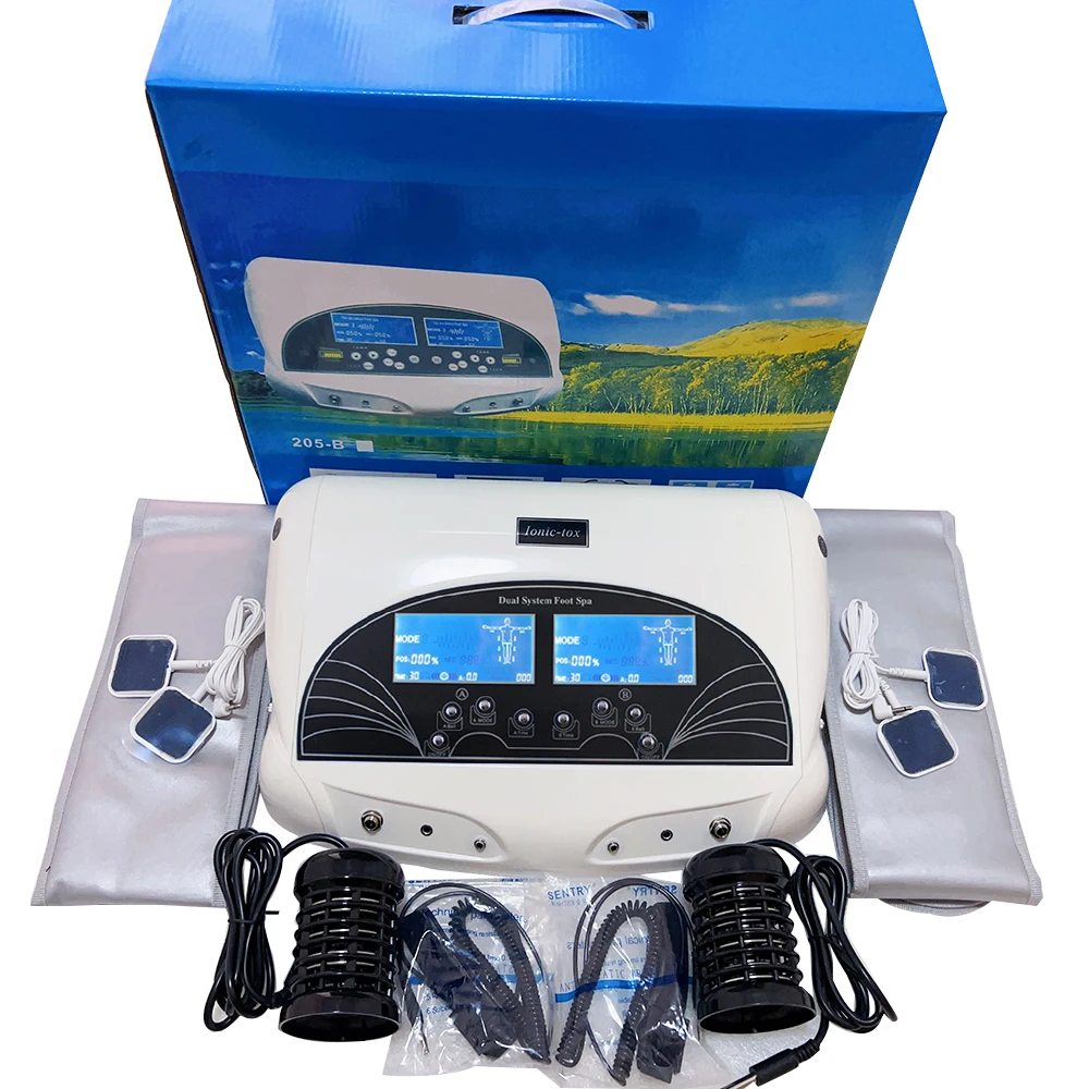 Dual Ionic Cleanse Detox Machine Electric Massage Cell Cleaning Feet Device Footbath Salon Spa Muscle Massager Body Health Care