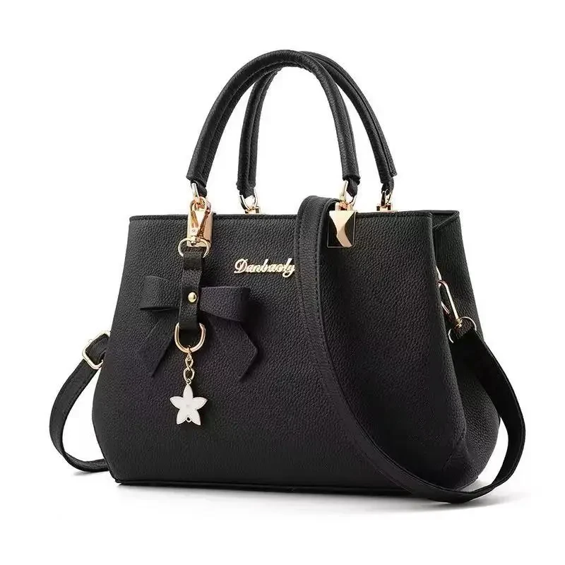 

New Korean version trendy autumn and winter bow women's bag portable shoulder bag messenger bag killer bag mother bag large capa