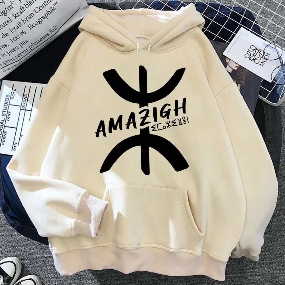 Amazigh Hoodies Male Graphic Harajuku Anime Printed Women Pullover Graphic Manga