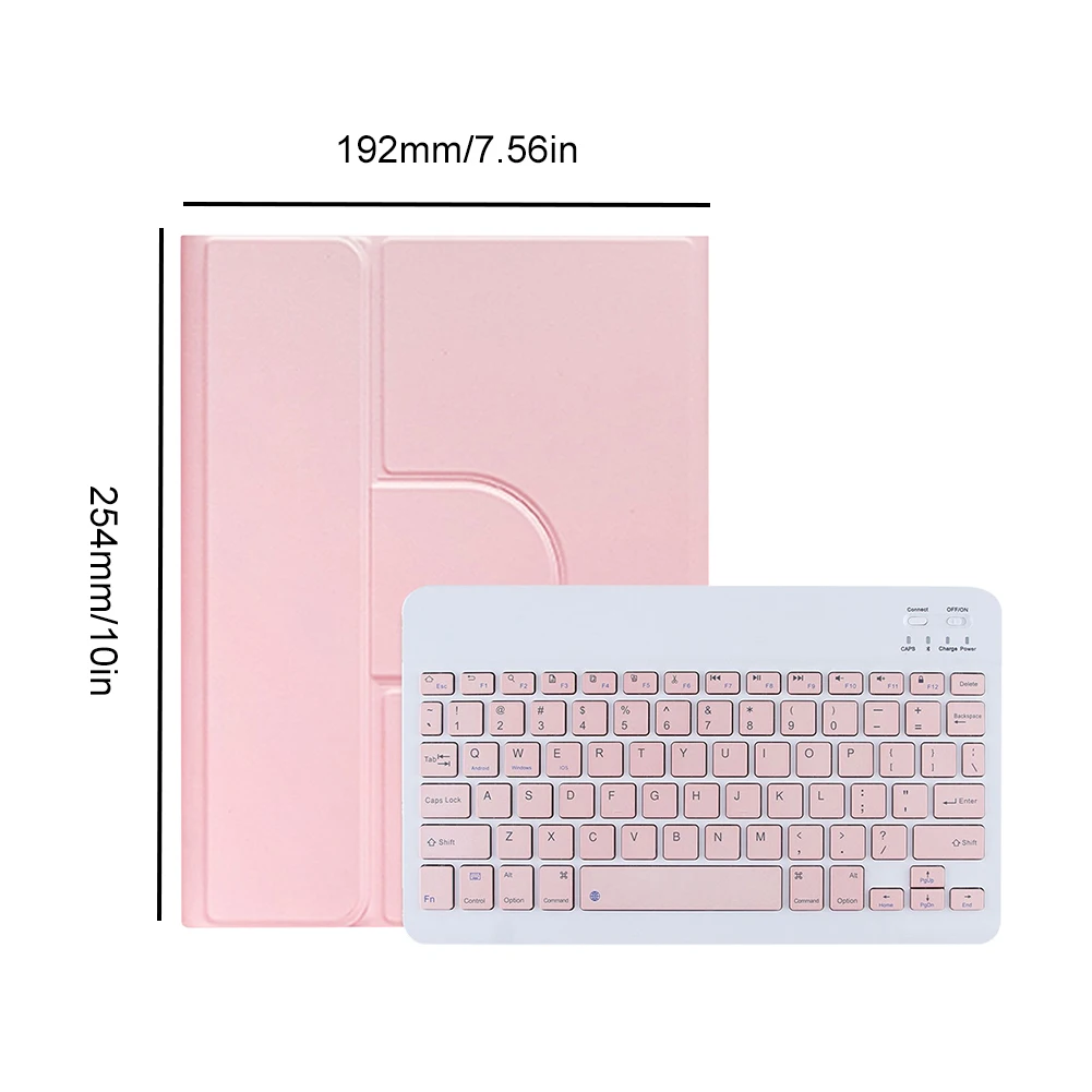 取り外し可能なワイヤレスキーボードケース,バックライト付き,10.9インチ,7色,iPad用ペンホルダー付き,第7世代