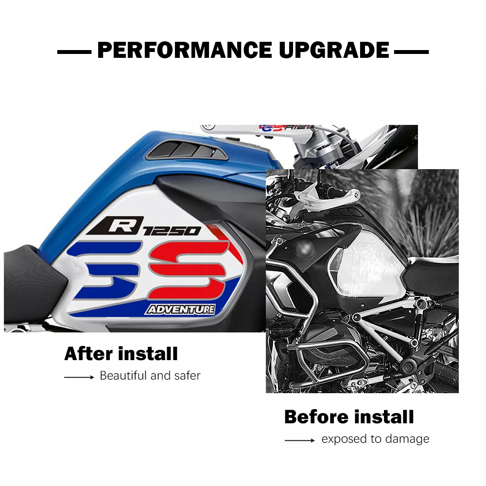 لسيارات BMW R1250GS R 1250 GS ADV GS1250 ملصقات مضادة للانزلاق للمغامرة مجموعة كاملة من الشارات وسادة خزان حماية الطلاء