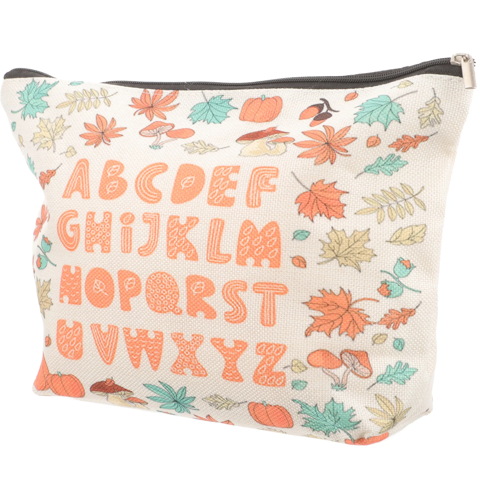 

Waterproof Zipper Bag Letter ganizer Travel Toiletries Storage Pouch Cotton Linen D Style Portable Makeup Accessories