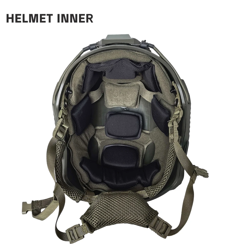 Capacete tático rápido leve com sistema de suspensão Wendy para atividades ao ar livre treinamento segurança anti-motim e proteção rápida
