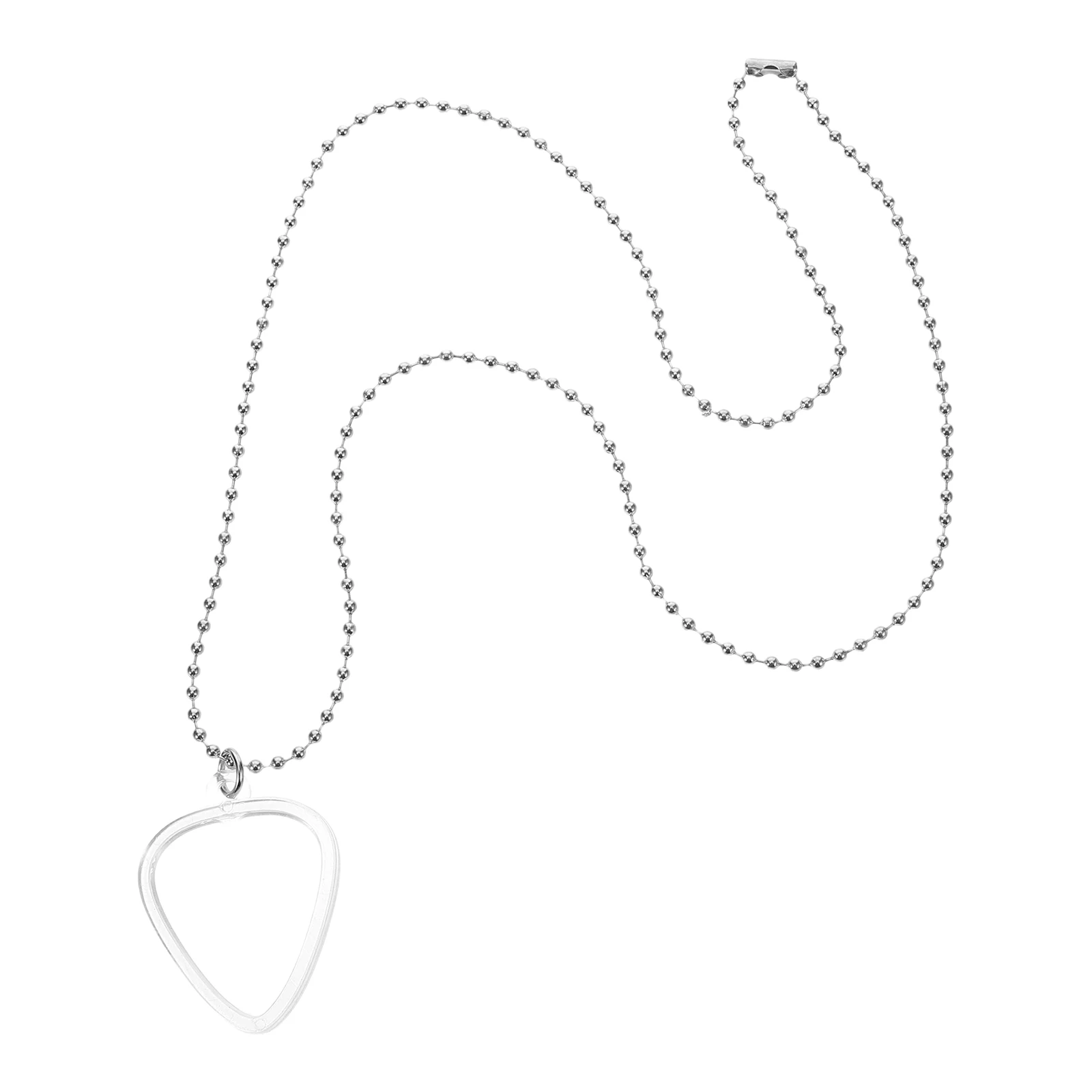 

Guitar Pick Collection Box Transparent Heart Shaped Necklace Standard Size Storage Organizer Picks Holder Electric Accessories