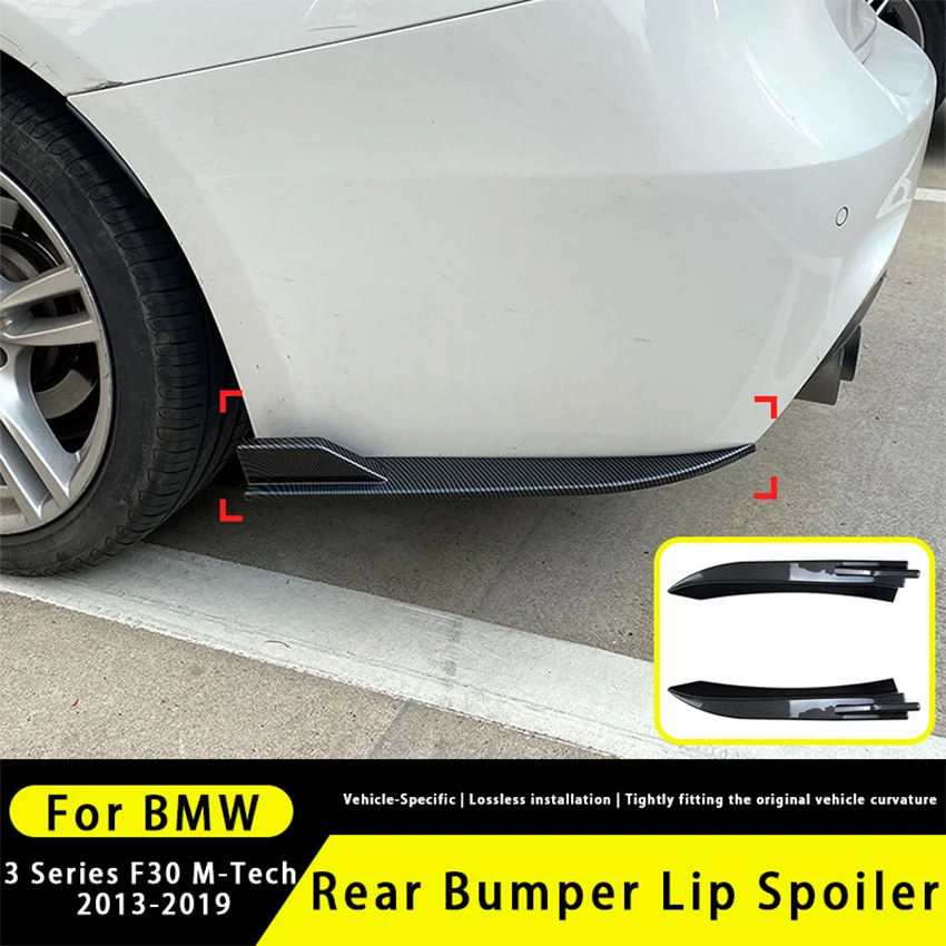 

For BMW 3 Series F30 M-Tech 2013-2019 Car Rear Bumper Lip Diffuser Side Spoiler Air Vent Canard Splitter Wind Knife Body Kits