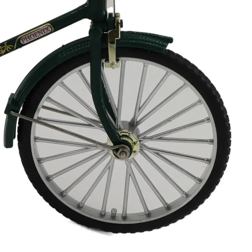 Figurine en alliage moulé sous pression, modèle Miniature de Simulation de vélo rétro, modèle de vélo Vintage, jouets de vélo rétro