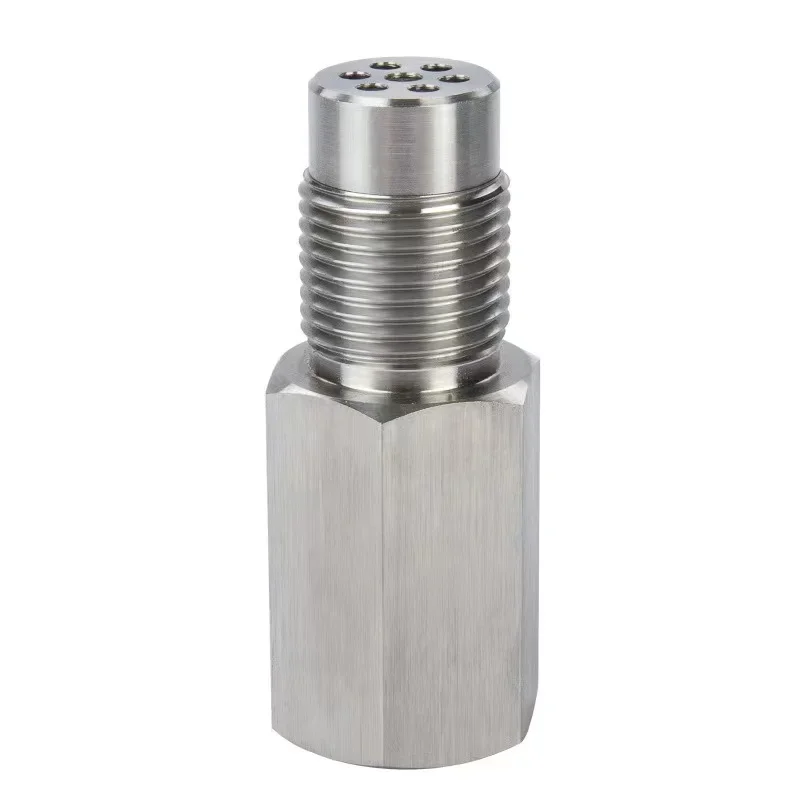Uitlaat katalysator achterste zuurstofsensor spacer 90 graden mini katalysator lambda O2 adapter CEL reparatie, M18*1.5 universeel