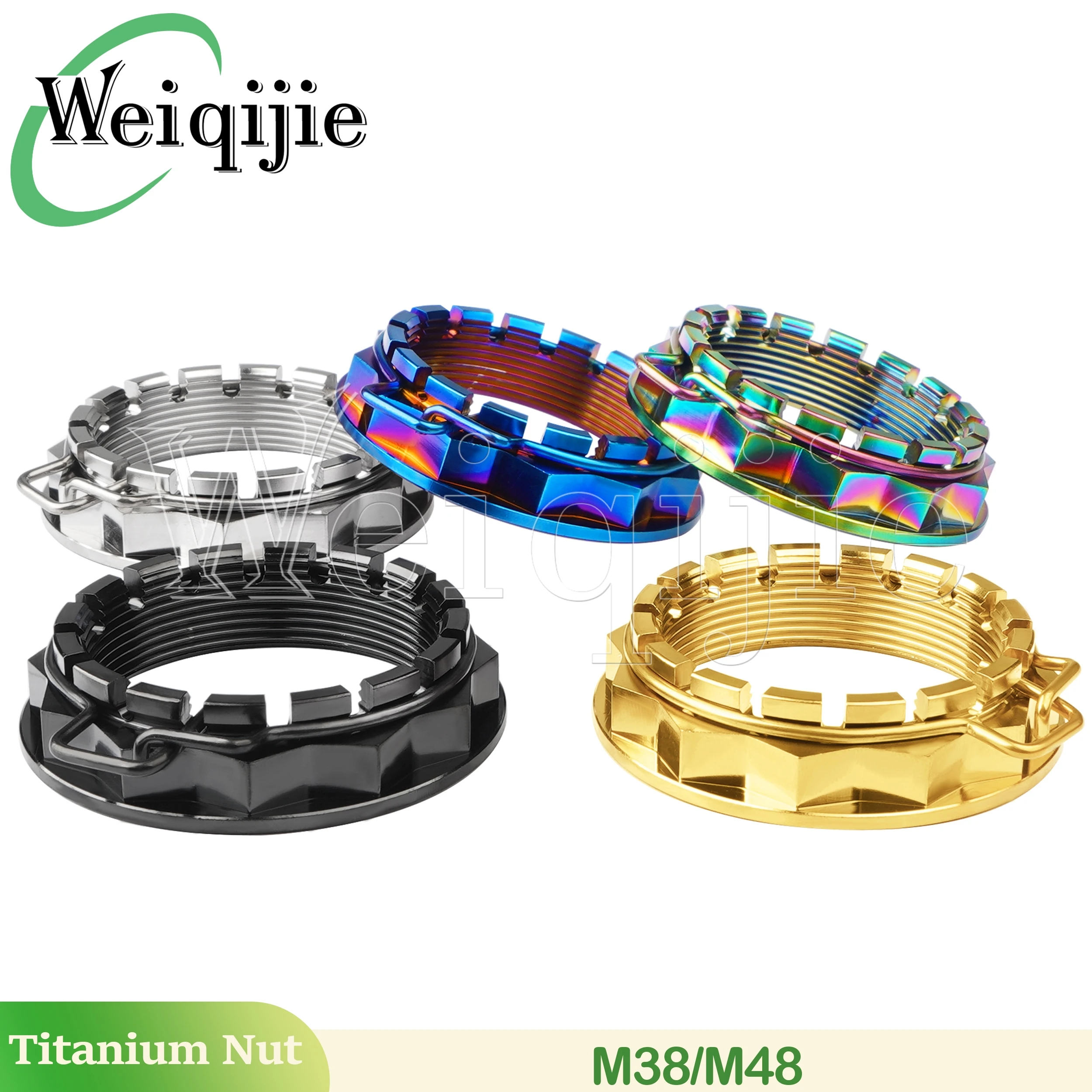 

Weiqijie Titanium Nut M38/M48 Motorcycle Rear Wheel Axle Nut for Motorcycle Ducati