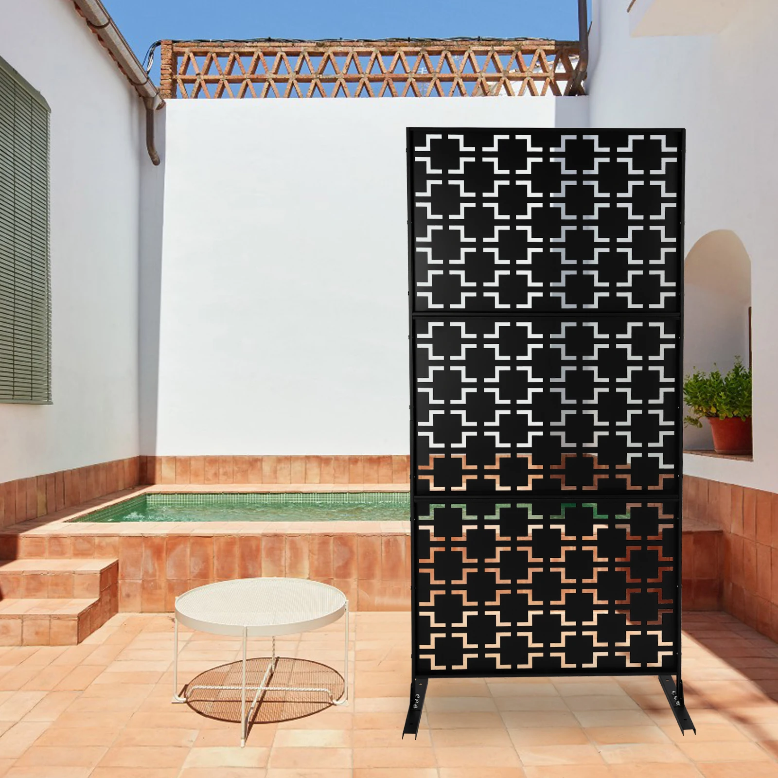 Patio Privacy Screen for Backyard, Privacy Protection, Outdoor Fencing, Easy Install, Waterproof, Rust-resistant, Ideal for