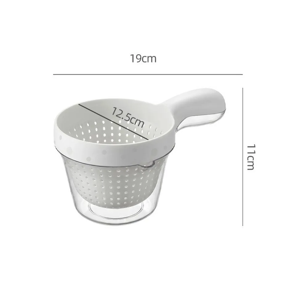 2 pcs Dual Layer Fruit Washing Basket with Strainer and Drain Function for Blueberries Strawberries Grapes and Tomatoes