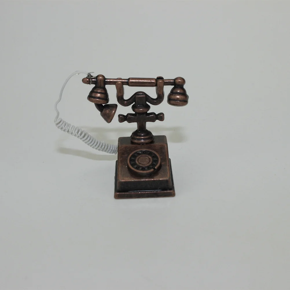 Mini Alloy Household Decor Room Home Accesories Table Phone Retro Desktop Accessories